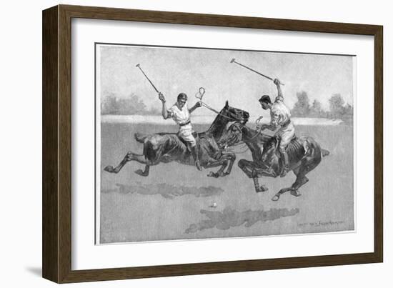 Polo Players, 1890-Frederic Remington-Framed Giclee Print