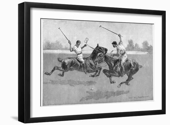 Polo Players, 1890-Frederic Remington-Framed Giclee Print