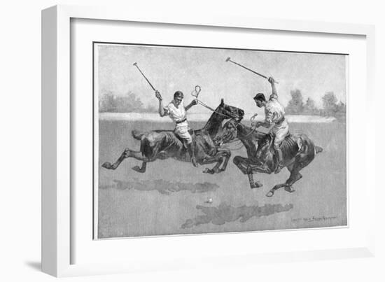 Polo Players, 1890-Frederic Remington-Framed Giclee Print