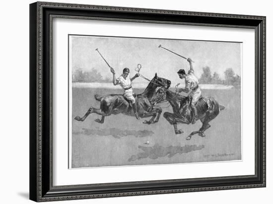 Polo Players, 1890-Frederic Remington-Framed Giclee Print