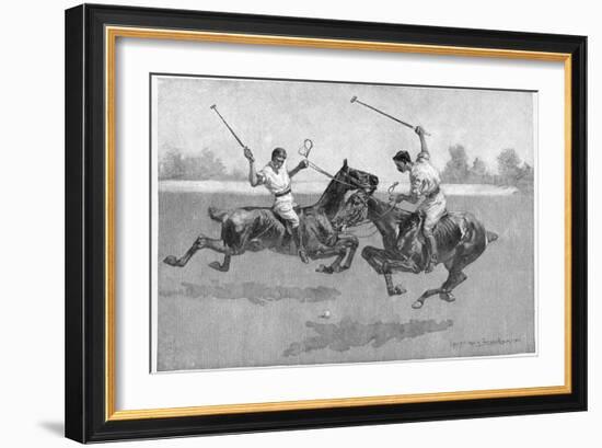 Polo Players, 1890-Frederic Remington-Framed Giclee Print