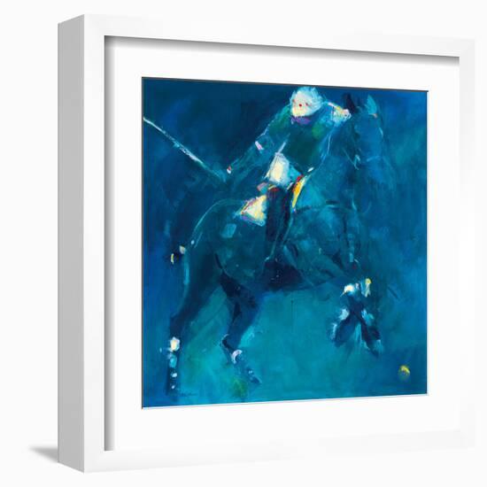 Polo Players - Blue-Neil Helyard-Framed Giclee Print