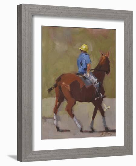 Polo Rider-Jeri Ireland-Framed Art Print