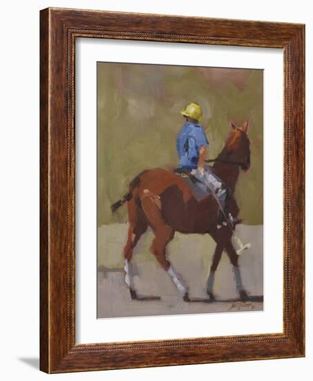 Polo Rider-Jeri Ireland-Framed Art Print