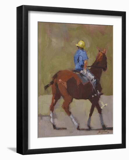 Polo Rider-Jeri Ireland-Framed Art Print