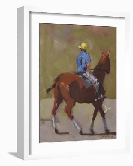 Polo Rider-Jeri Ireland-Framed Art Print