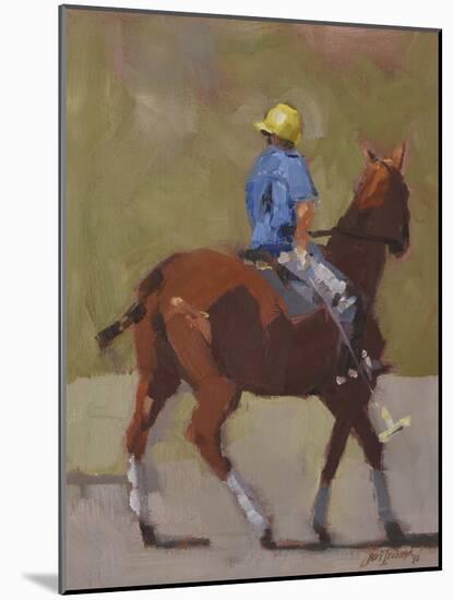 Polo Rider-Jeri Ireland-Mounted Art Print