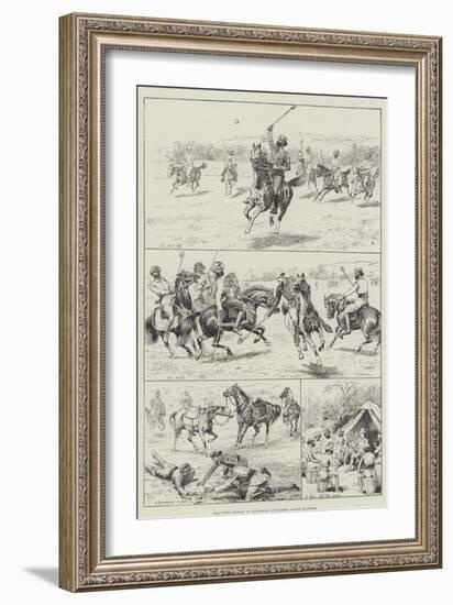 Polo with Nawabs of Baltistan at Skardo, North Kashmir-null-Framed Giclee Print