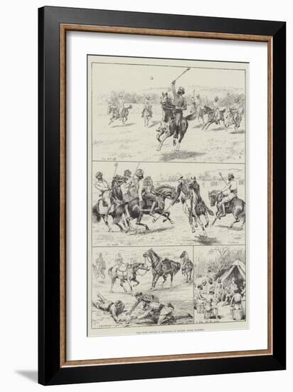 Polo with Nawabs of Baltistan at Skardo, North Kashmir-null-Framed Giclee Print