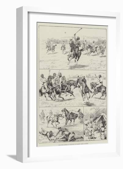 Polo with Nawabs of Baltistan at Skardo, North Kashmir-null-Framed Giclee Print