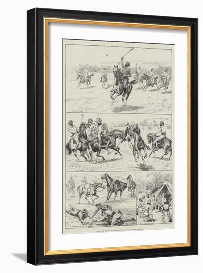 Polo with Nawabs of Baltistan at Skardo, North Kashmir-null-Framed Giclee Print