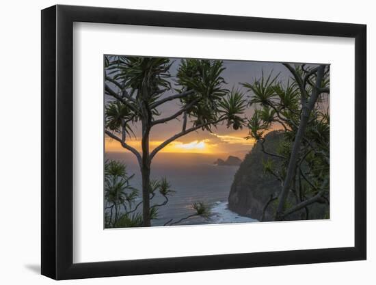 Pololu Valley Overlook at Sunrise, Hamakua Coast, Big Island, Hawaii-Maresa Pryor-Framed Photographic Print
