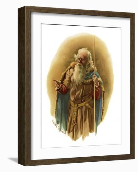 Polonius in Hamlet, Prince of Denmark-Harold Copping-Framed Giclee Print