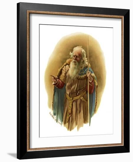 Polonius in Hamlet, Prince of Denmark-Harold Copping-Framed Giclee Print