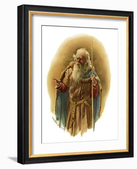 Polonius in Hamlet, Prince of Denmark-Harold Copping-Framed Giclee Print