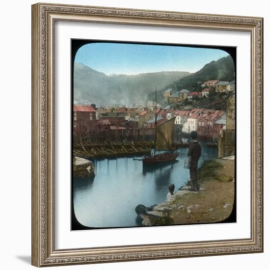 Polperro, Cornwall, Late 19th or Early 20th Century-null-Framed Giclee Print