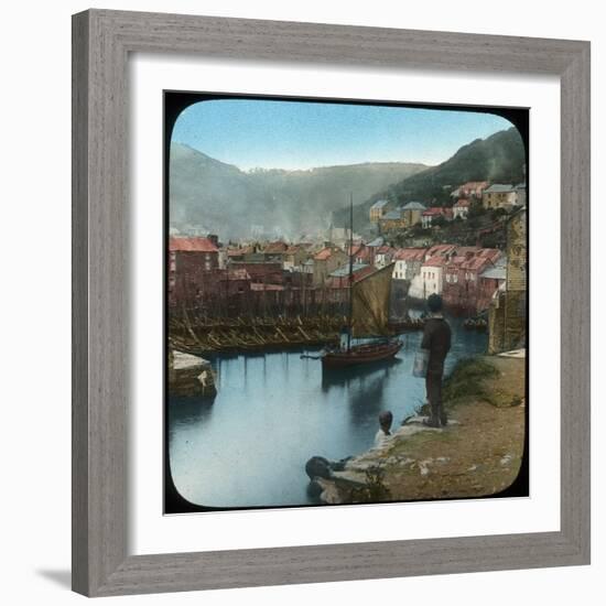 Polperro, Cornwall, Late 19th or Early 20th Century-null-Framed Giclee Print