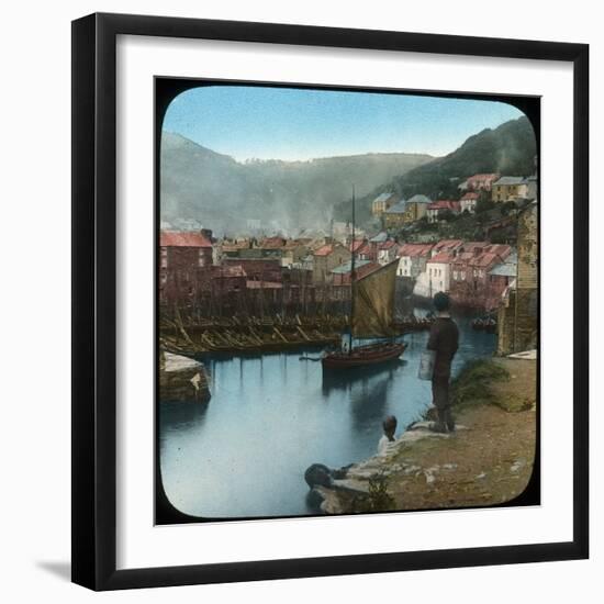 Polperro, Cornwall, Late 19th or Early 20th Century-null-Framed Giclee Print