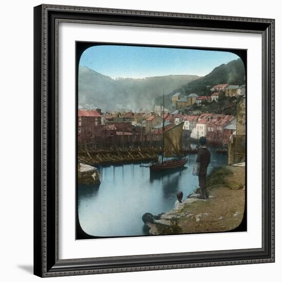 Polperro, Cornwall, Late 19th or Early 20th Century-null-Framed Giclee Print