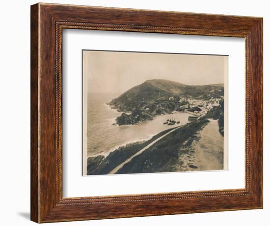 'Polperro from Talland Cliff Path', 1927-Unknown-Framed Photographic Print