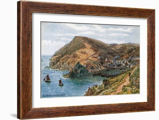 Polperro, from the Cliffs-Alfred Robert Quinton-Framed Giclee Print