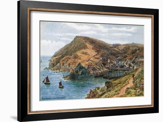 Polperro, from the Cliffs-Alfred Robert Quinton-Framed Giclee Print