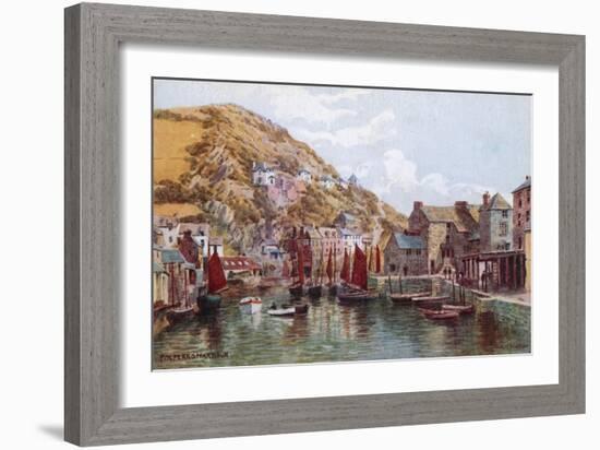 Polperro Harbour-Alfred Robert Quinton-Framed Giclee Print