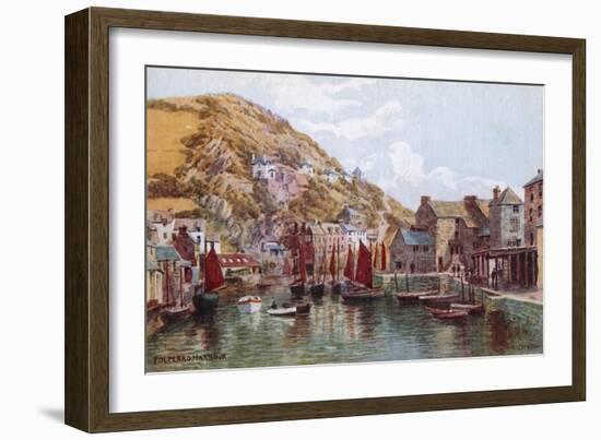 Polperro Harbour-Alfred Robert Quinton-Framed Giclee Print