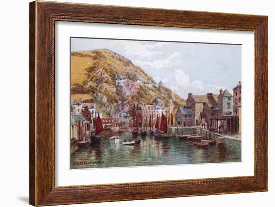 Polperro Harbour-Alfred Robert Quinton-Framed Giclee Print