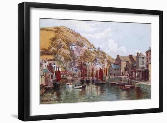 Polperro Harbour-Alfred Robert Quinton-Framed Giclee Print