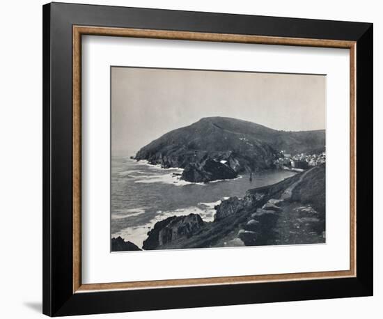 'Polperro - The Inlet and the Village', 1895-Unknown-Framed Photographic Print