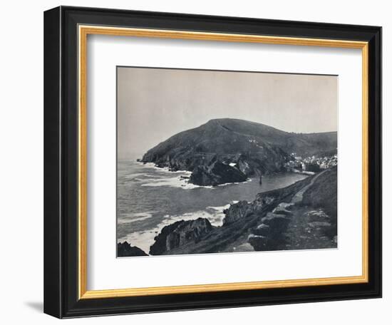 'Polperro - The Inlet and the Village', 1895-Unknown-Framed Photographic Print