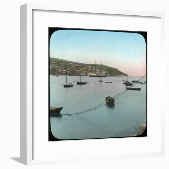 Polruan from Fowey, Cornwall, Late 19th or Early 20th Century-null-Framed Giclee Print