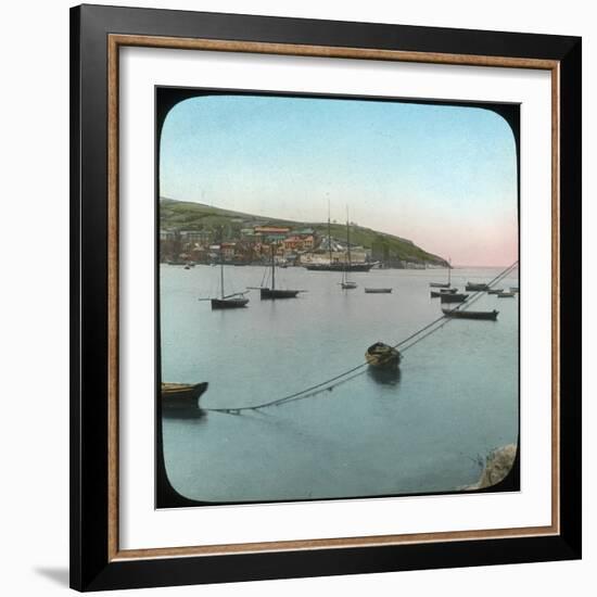 Polruan from Fowey, Cornwall, Late 19th or Early 20th Century-null-Framed Giclee Print