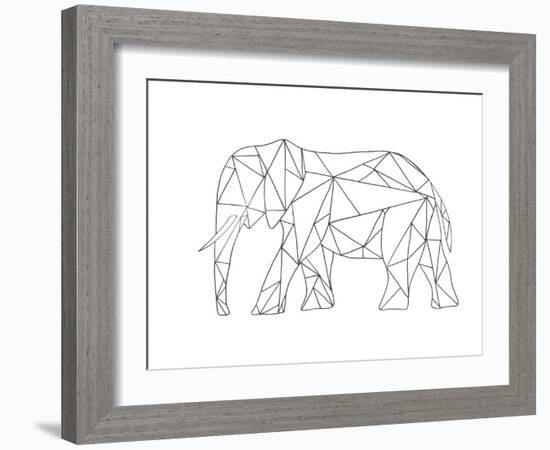 Poly Elephant-Pam Varacek-Framed Art Print