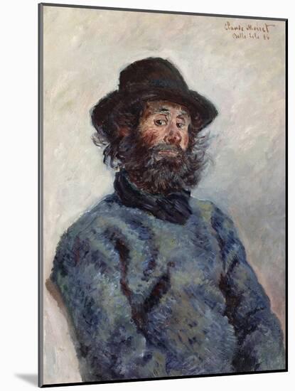 Poly, Fisherman at Belle-Ile, 1886-Claude Monet-Mounted Giclee Print