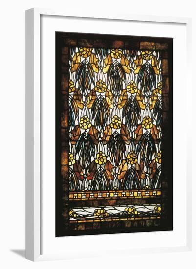 Polychromatic Stained Glass Window-null-Framed Giclee Print