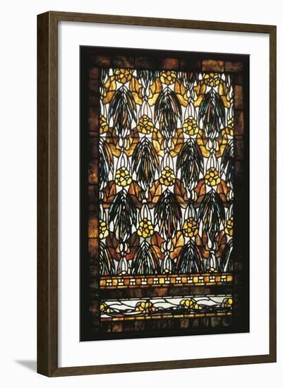 Polychromatic Stained Glass Window-null-Framed Giclee Print