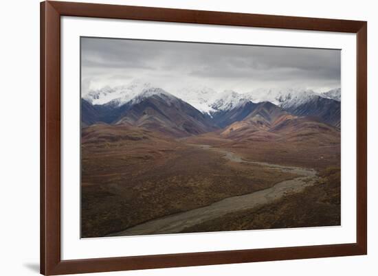 Polychrome Mountain range in Denali National Park, Alaska, United States of America, North America-JIA JIAHE-Framed Photographic Print