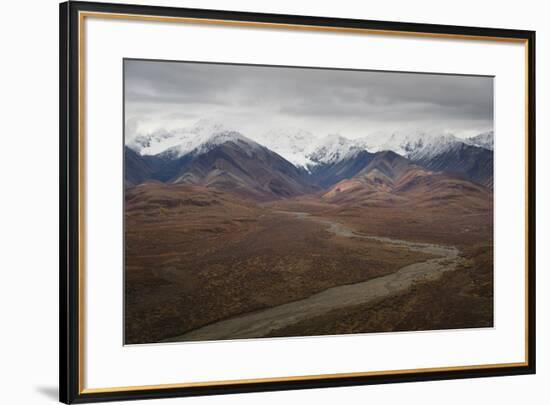 Polychrome Mountain range in Denali National Park, Alaska, United States of America, North America-JIA JIAHE-Framed Photographic Print