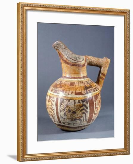 Polychrome Terracotta Jar Codex Type from Zaachila, Mexico-null-Framed Giclee Print