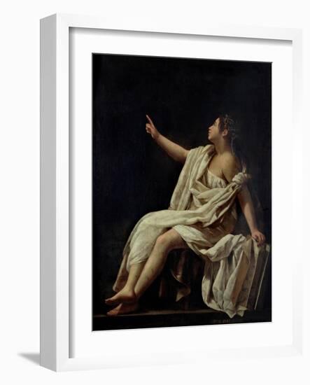 Polyhymnia, the Muse of Lyric Poetry, 1620-Giovanni Baglione-Framed Giclee Print