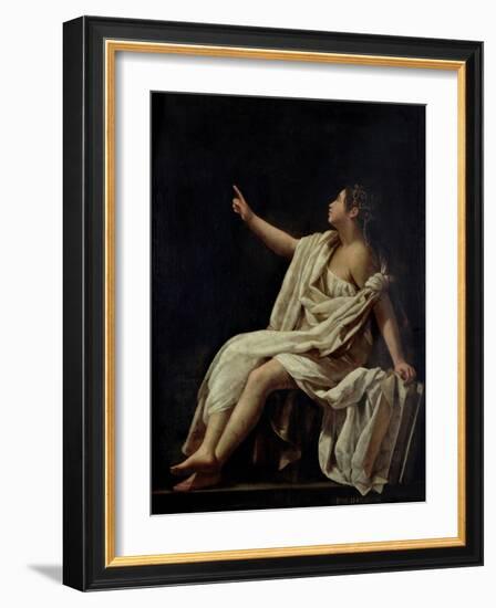 Polyhymnia, the Muse of Lyric Poetry, 1620-Giovanni Baglione-Framed Giclee Print