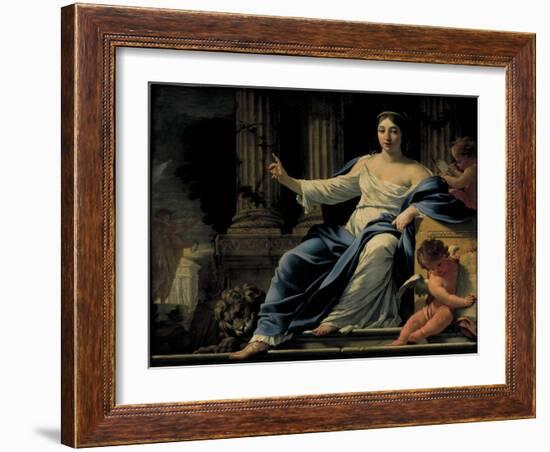 Polyhymnia-Simon Vouet-Framed Giclee Print