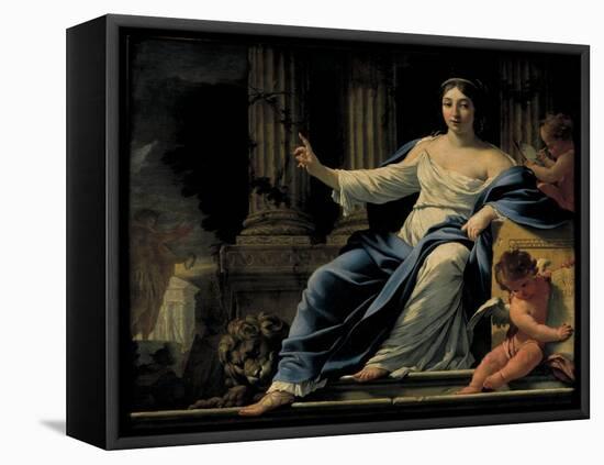 Polyhymnia-Simon Vouet-Framed Premier Image Canvas