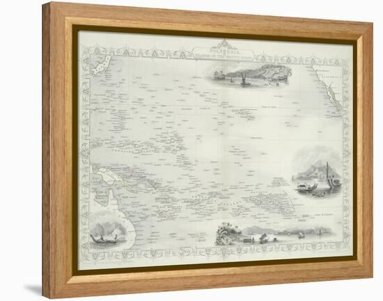 Polynesia or Islands in the Pacific Ocean, 1850s-John Rapkin-Framed Premier Image Canvas