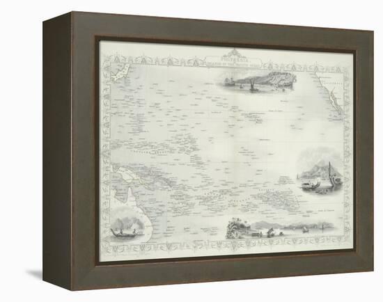 Polynesia or Islands in the Pacific Ocean, 1850s-John Rapkin-Framed Premier Image Canvas