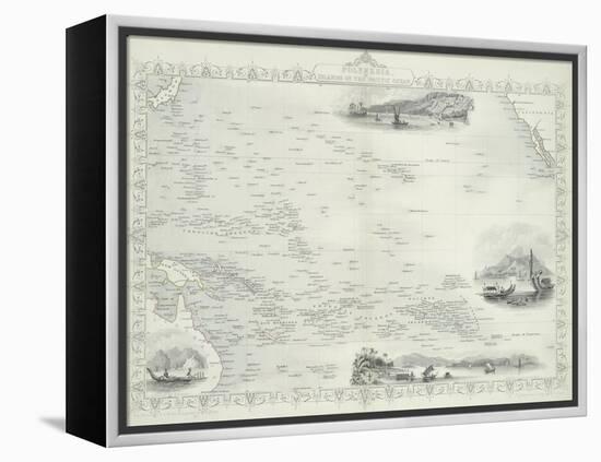 Polynesia or Islands in the Pacific Ocean, 1850s-John Rapkin-Framed Premier Image Canvas