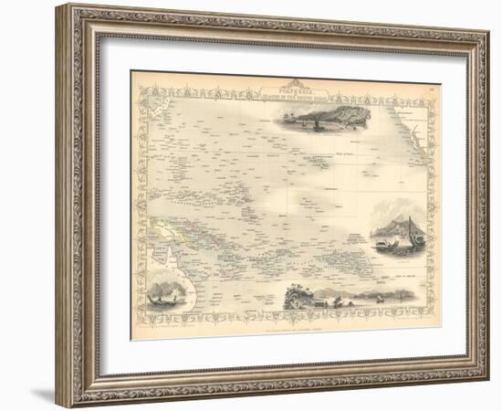 Polynesia, or Islands in the Pacific Ocean, C. 1850-John Rapkin-Framed Giclee Print