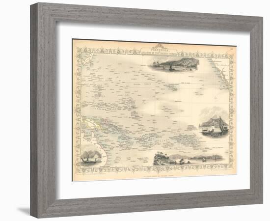 Polynesia, or Islands in the Pacific Ocean, C. 1850-John Rapkin-Framed Giclee Print